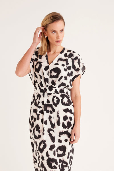 Charlotte Silk Dress - Abstract/Print-Perri Cutten