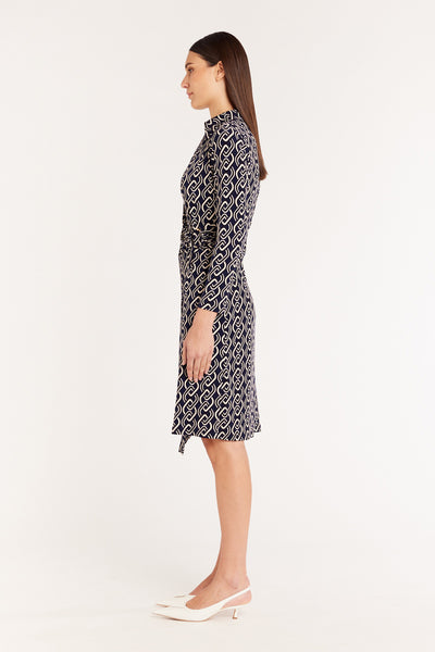 Dana Jersey Dress - Navy-Perri Cutten