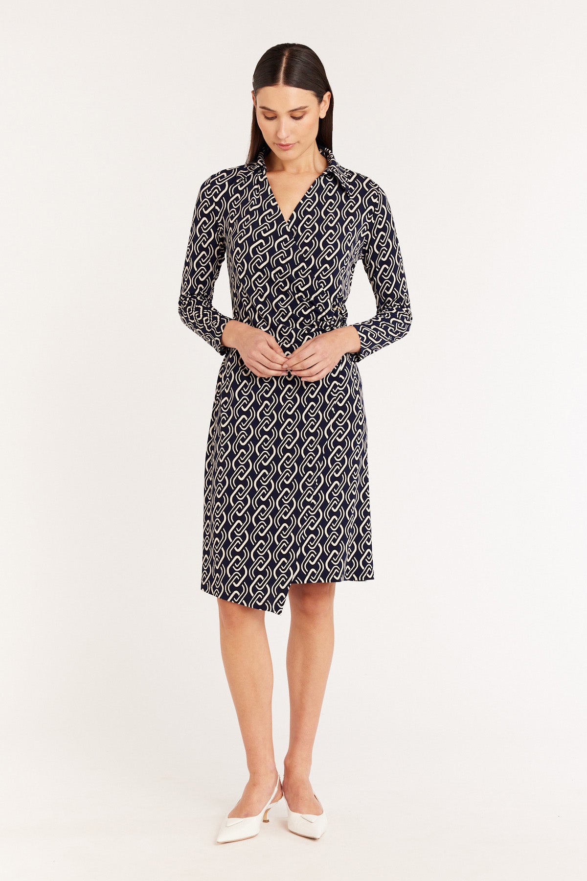 Dana Jersey Dress - Navy-Perri Cutten